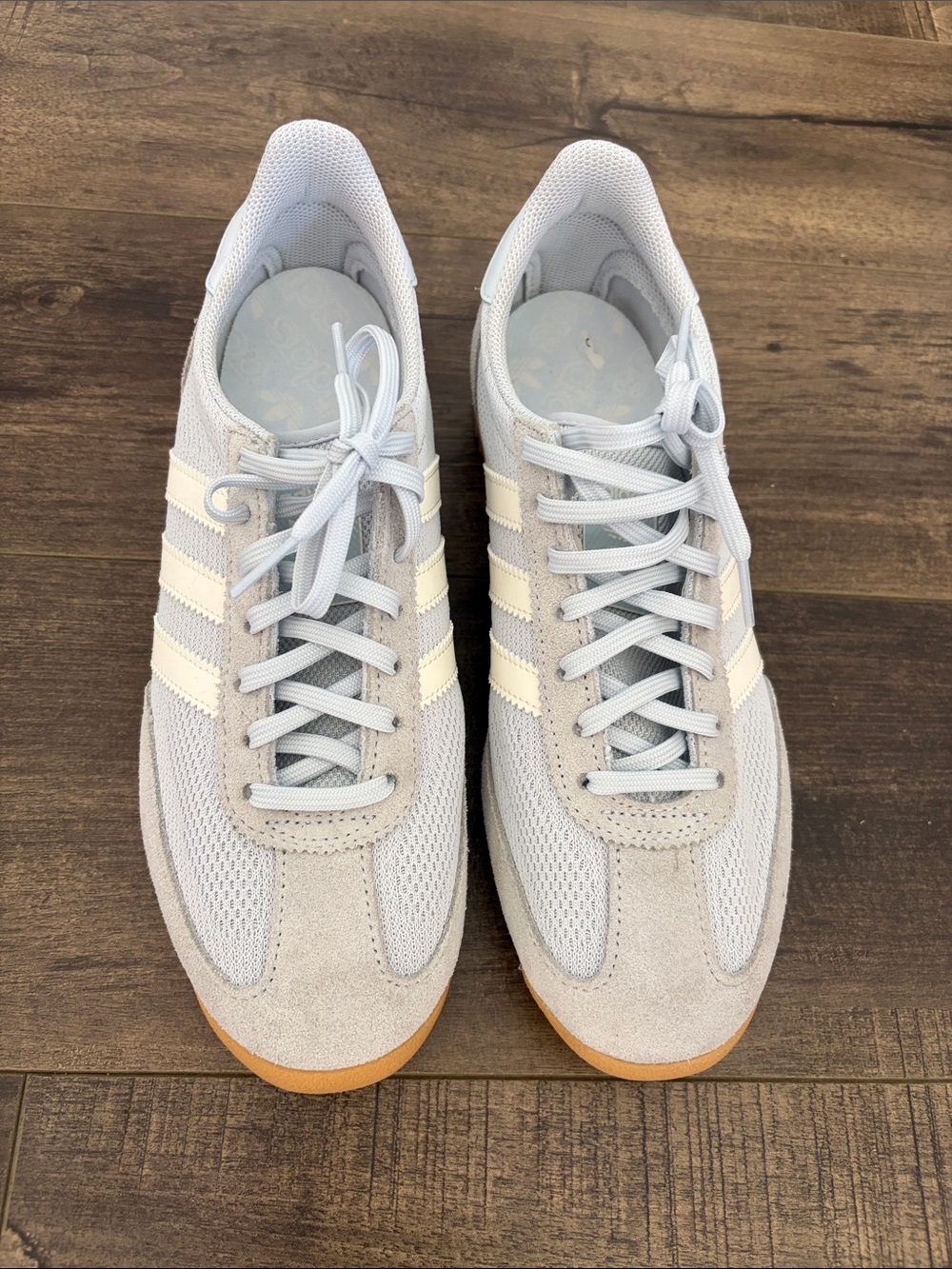 Adidas SL 72 Light Blue Casual Sneakers with Cream Stripes